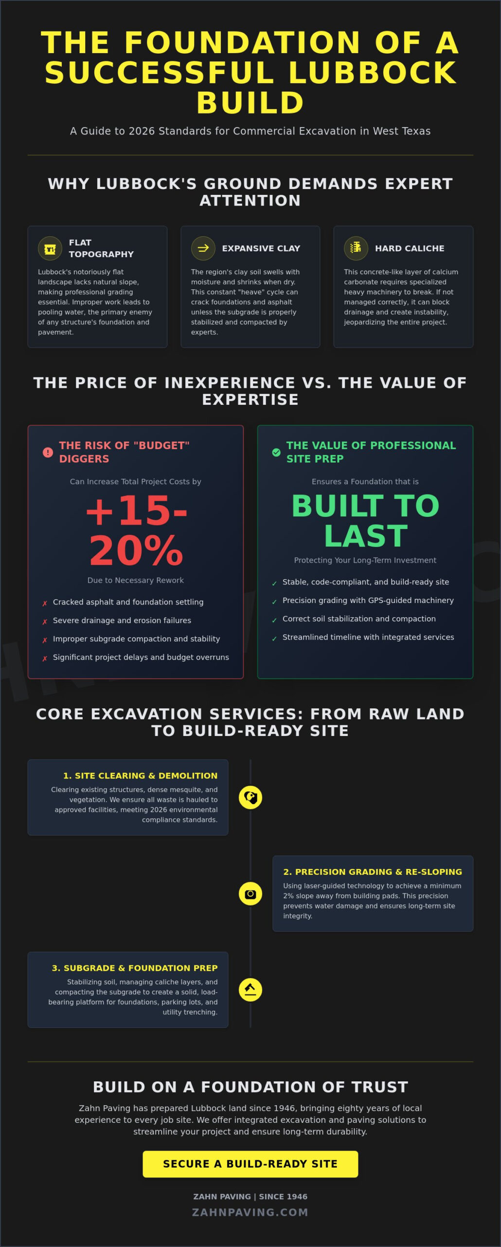 Commercial Excavation Services in Lubbock: The 2026 Buyer’s Guide to Site Prep